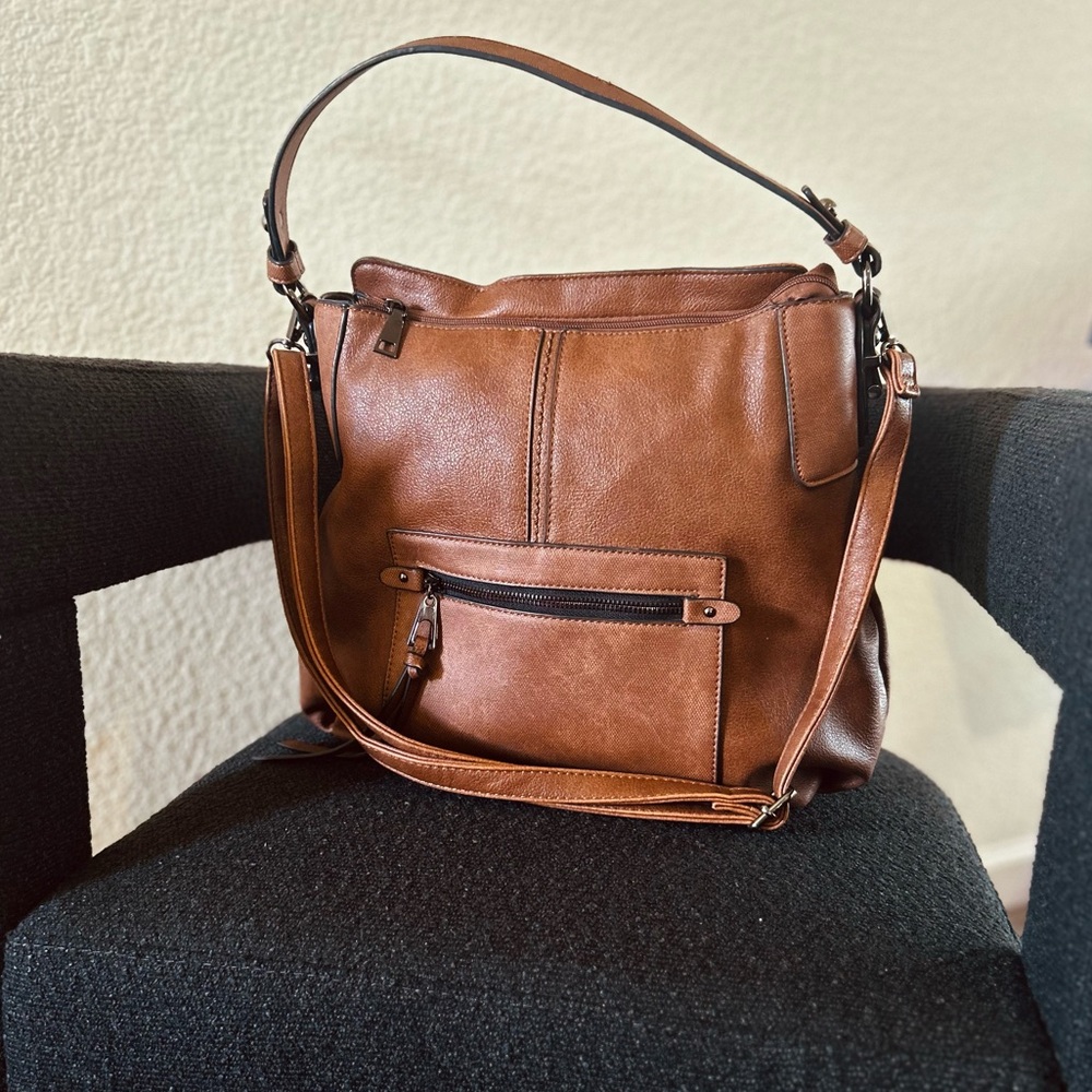 Brown crossbody/ Shoulder Bag XL